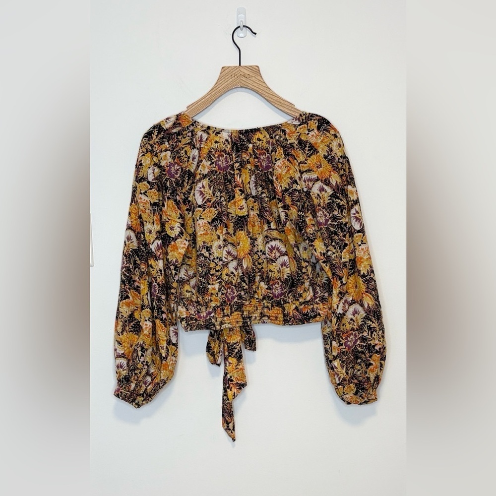 Free people party playlist wrap blouse, sz : small - Picture 6 of 15